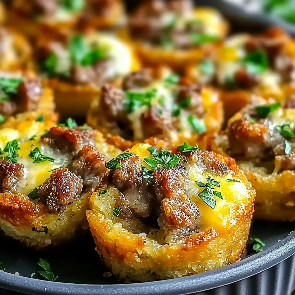 Christmas Sausage Stuffing Bites