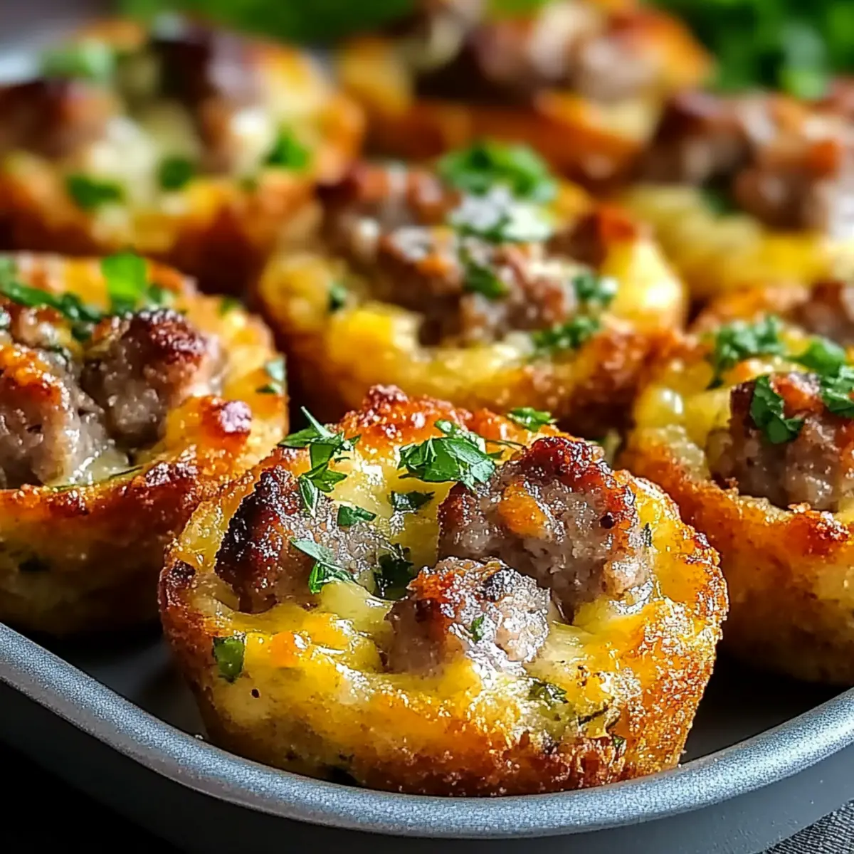 Christmas Sausage Stuffing Bites