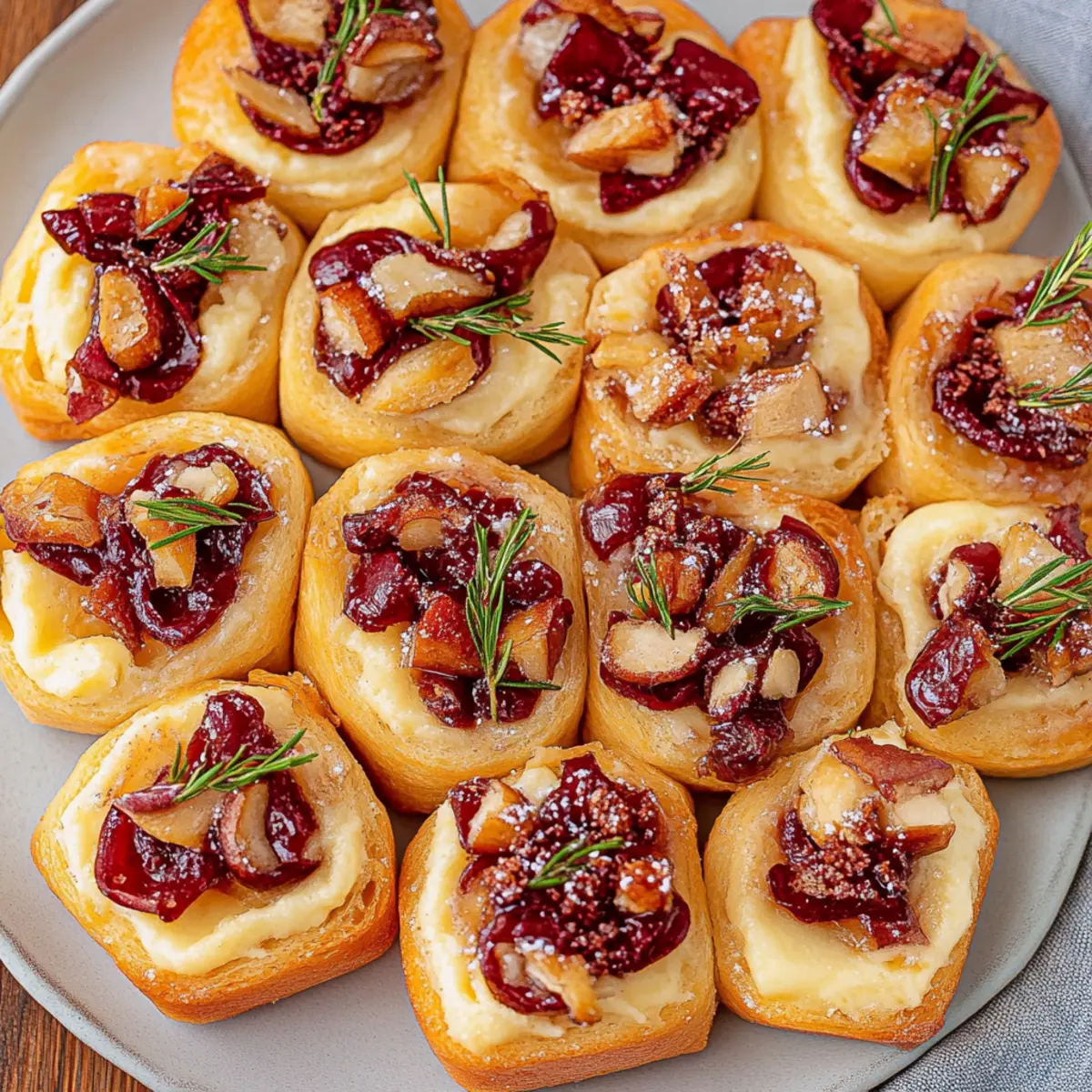 Cranberry Brie Bites