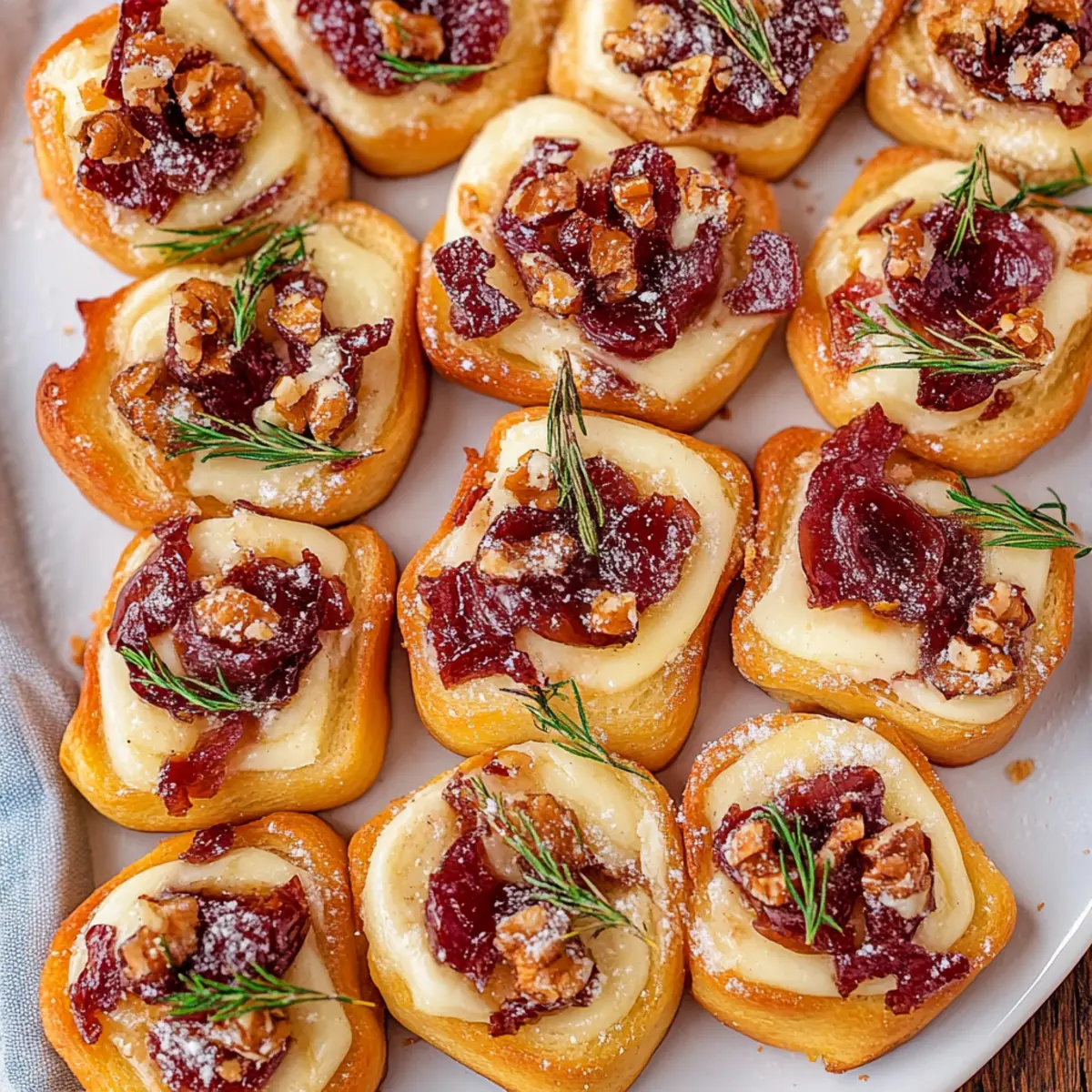 Cranberry Brie Bites