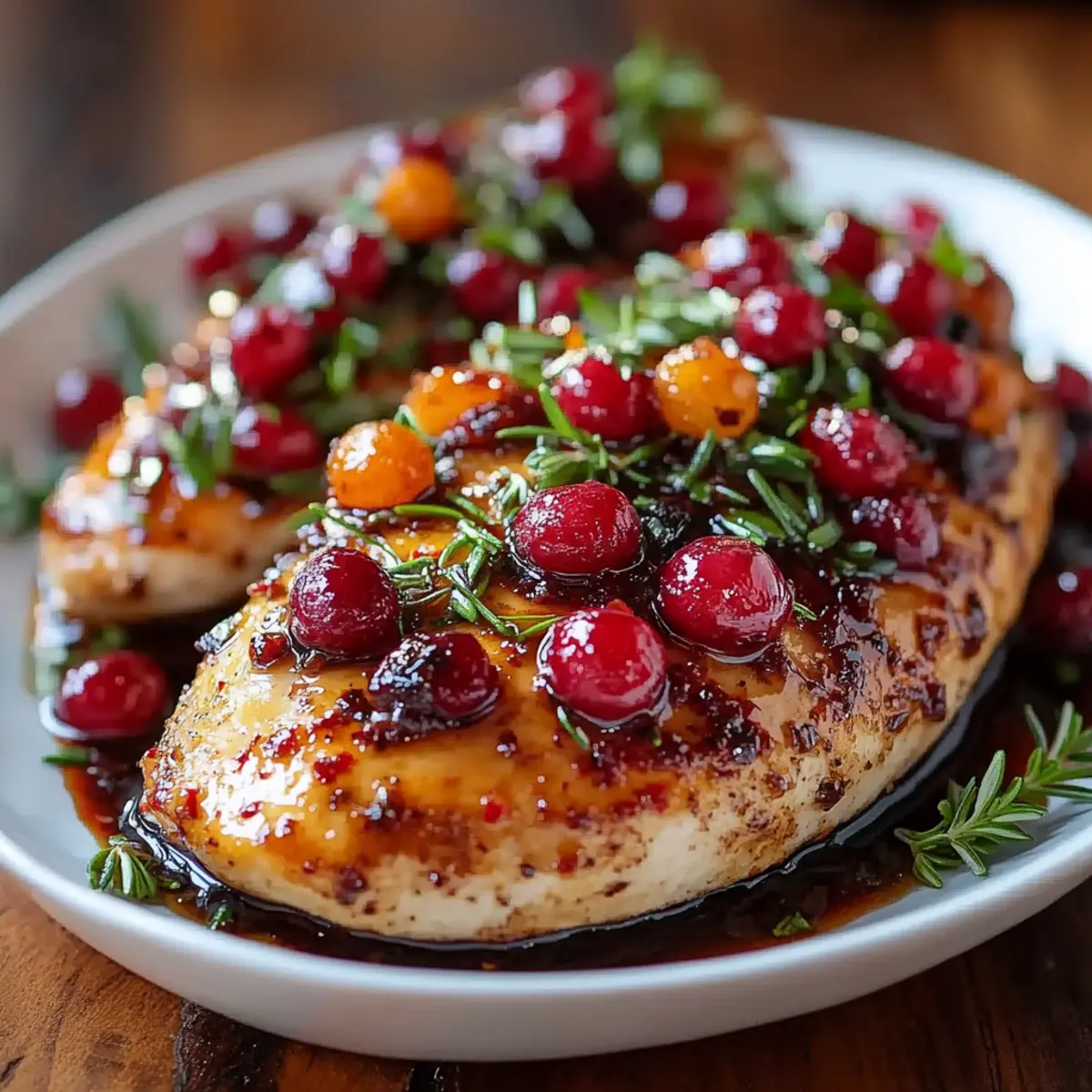 Cranberry Orange Glazed Chicken