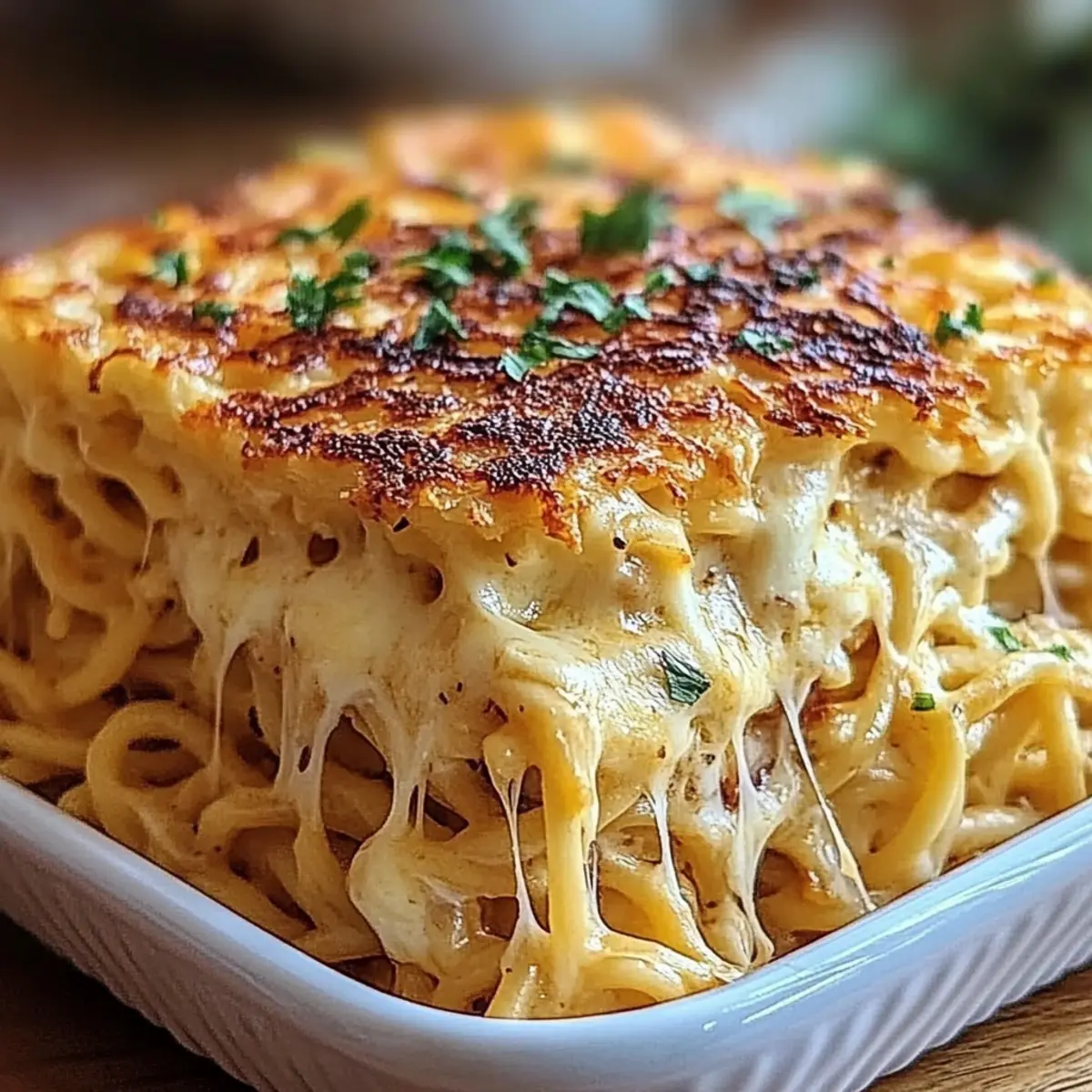 Creamy Cheesy Chicken Spaghetti Casserole
