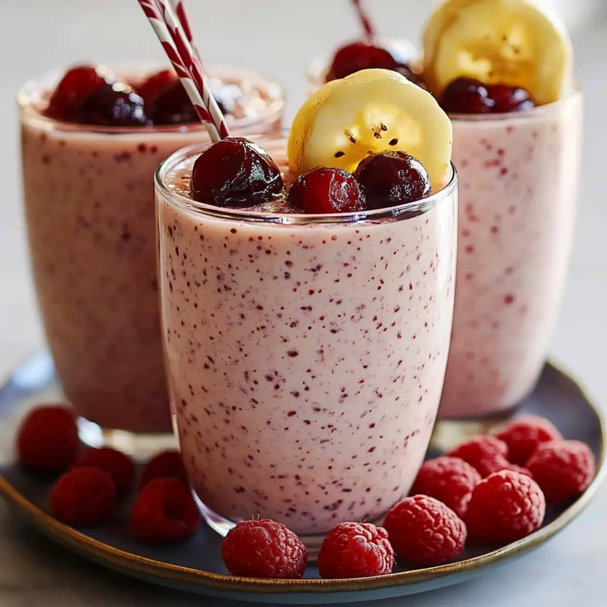 Creamy Cherry Banana Smoothie