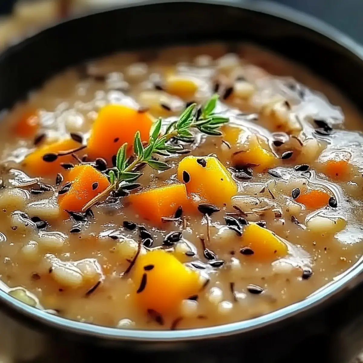 Creamy Pumpkin Wild Rice Soup