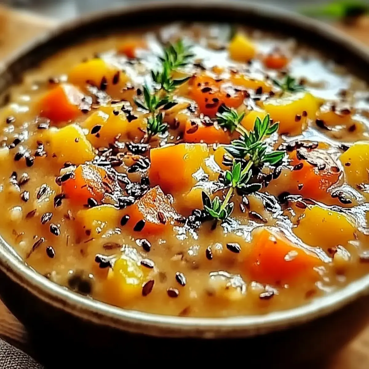 Creamy Pumpkin Wild Rice Soup