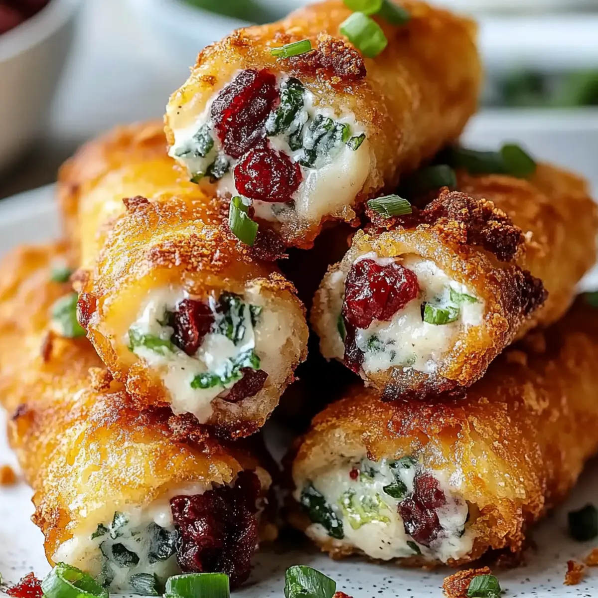 Crispy Jalapeno Popper Egg Rolls