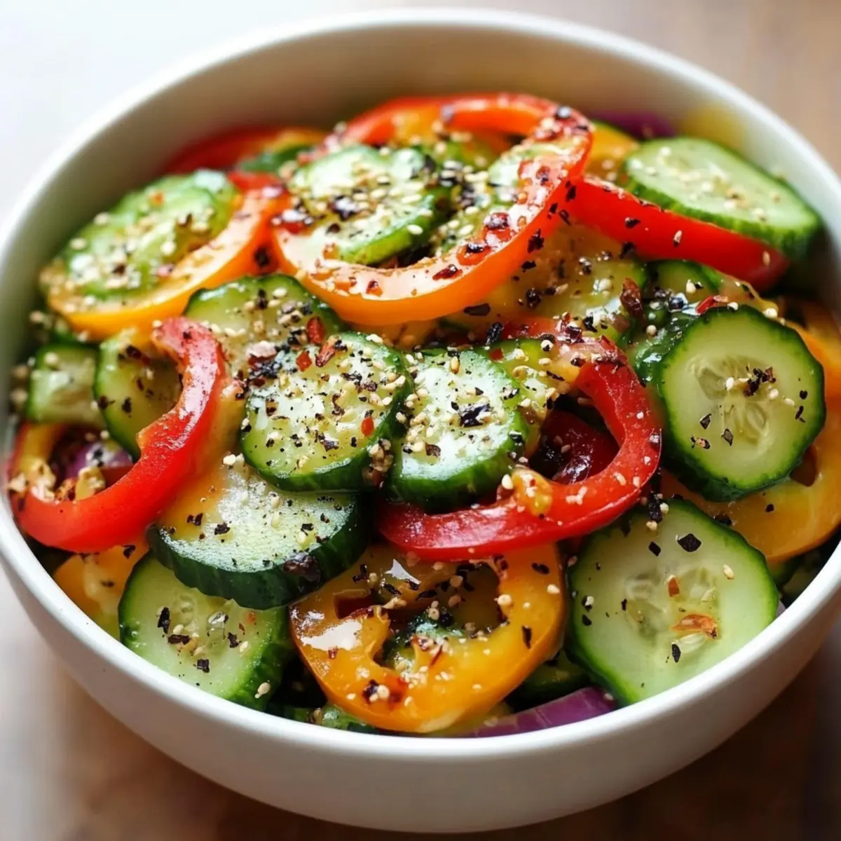 Cucumber Sweet Pepper Salad