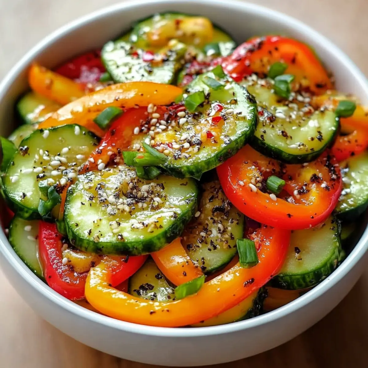 Cucumber Sweet Pepper Salad
