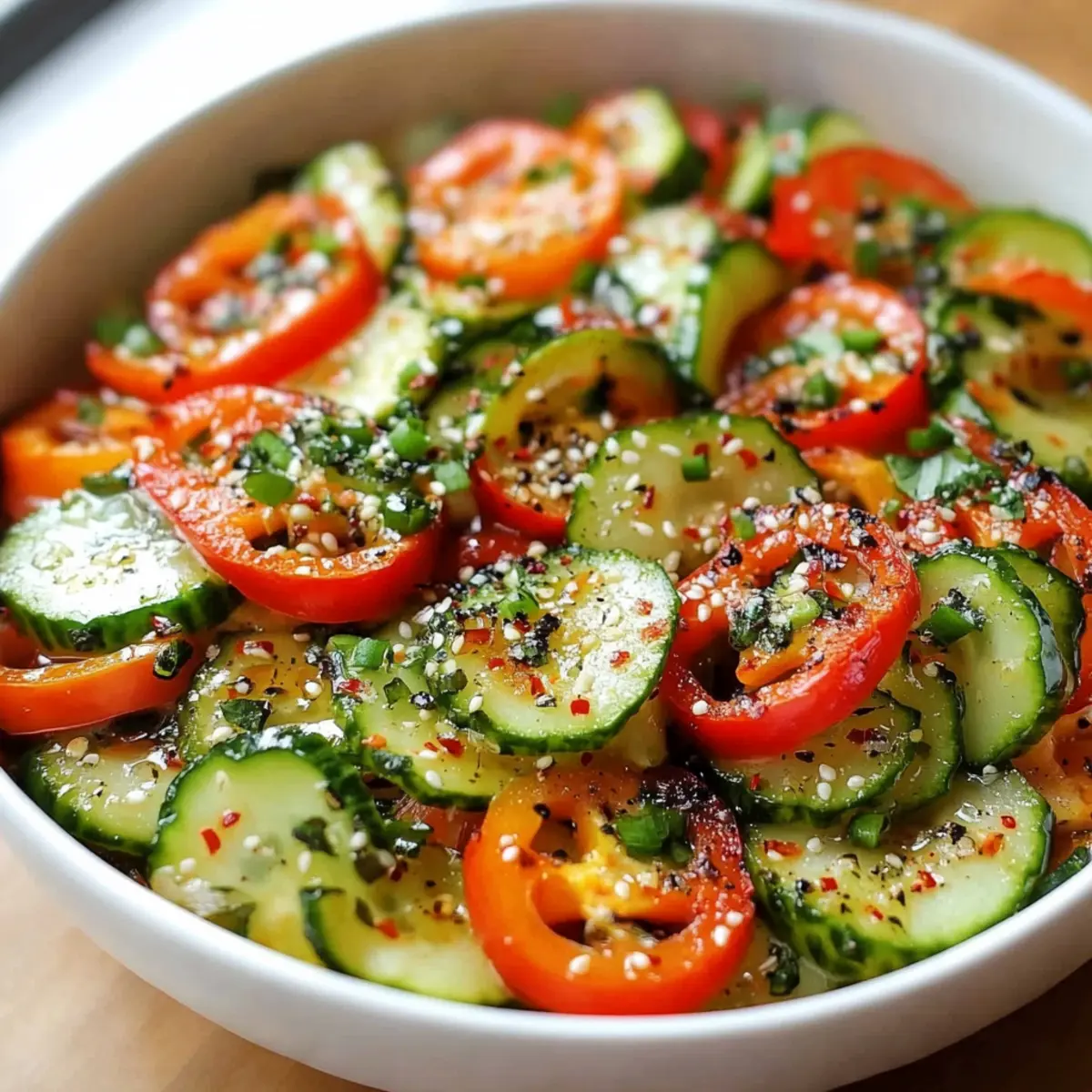 Cucumber Sweet Pepper Salad