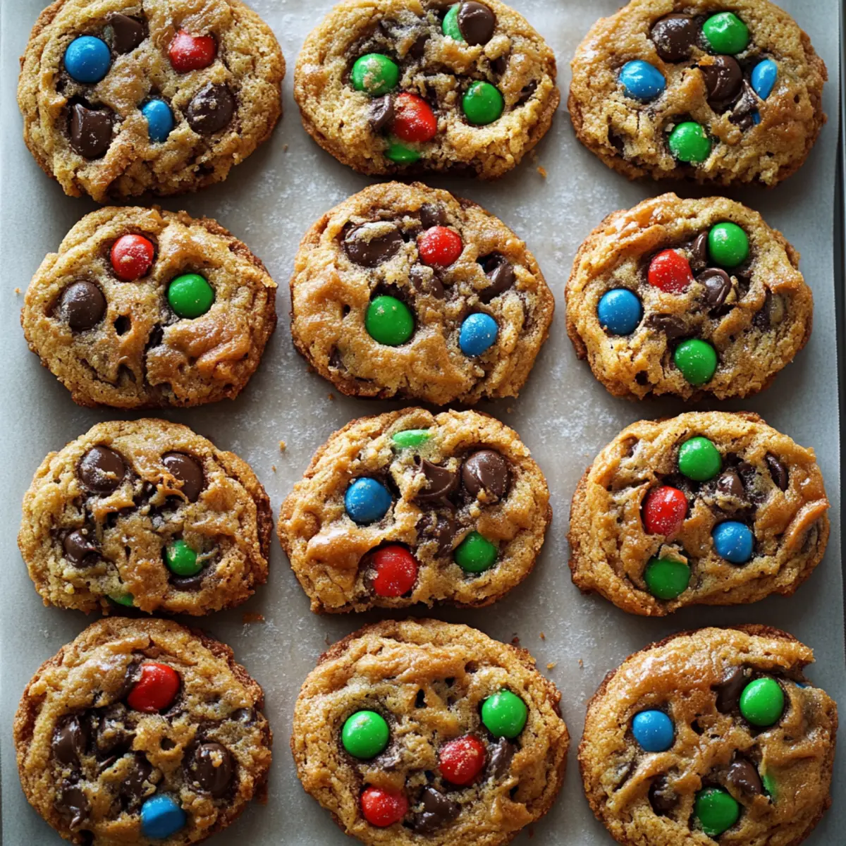 Flourless Monster Cookies