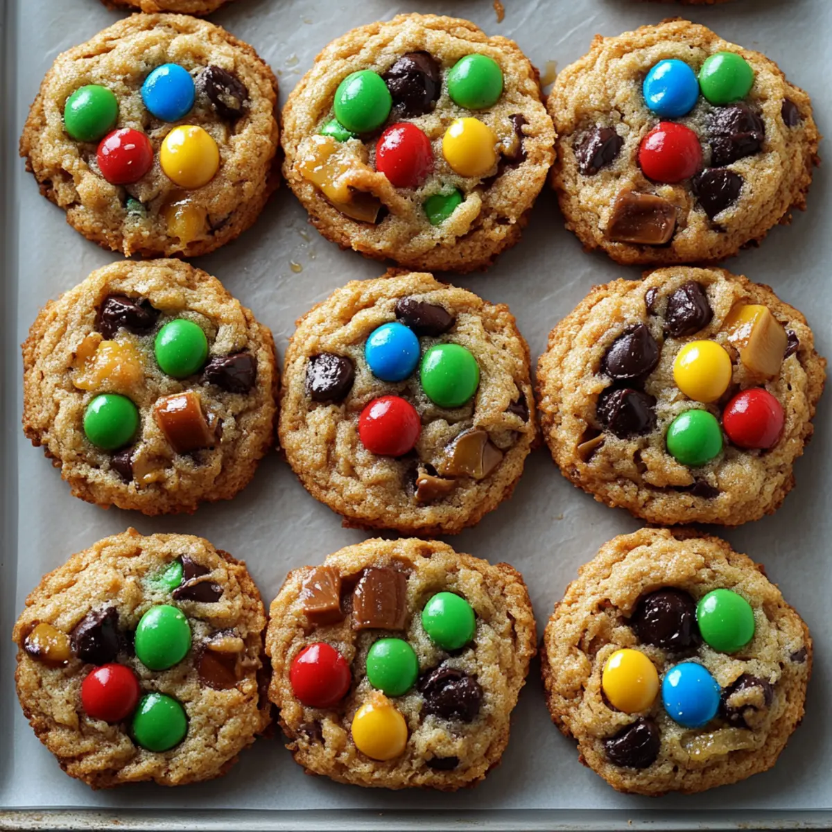 Flourless Monster Cookies