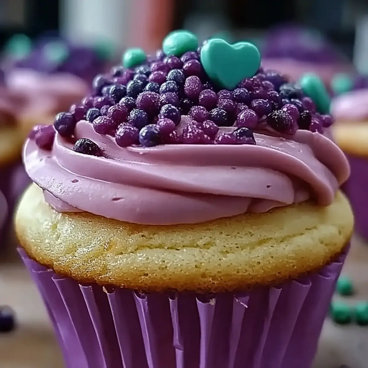 Grape Soda Cupcakes
