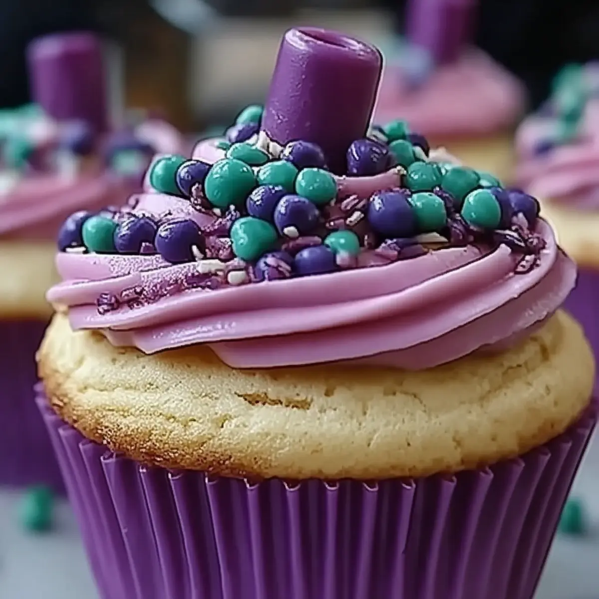 Grape Soda Cupcakes