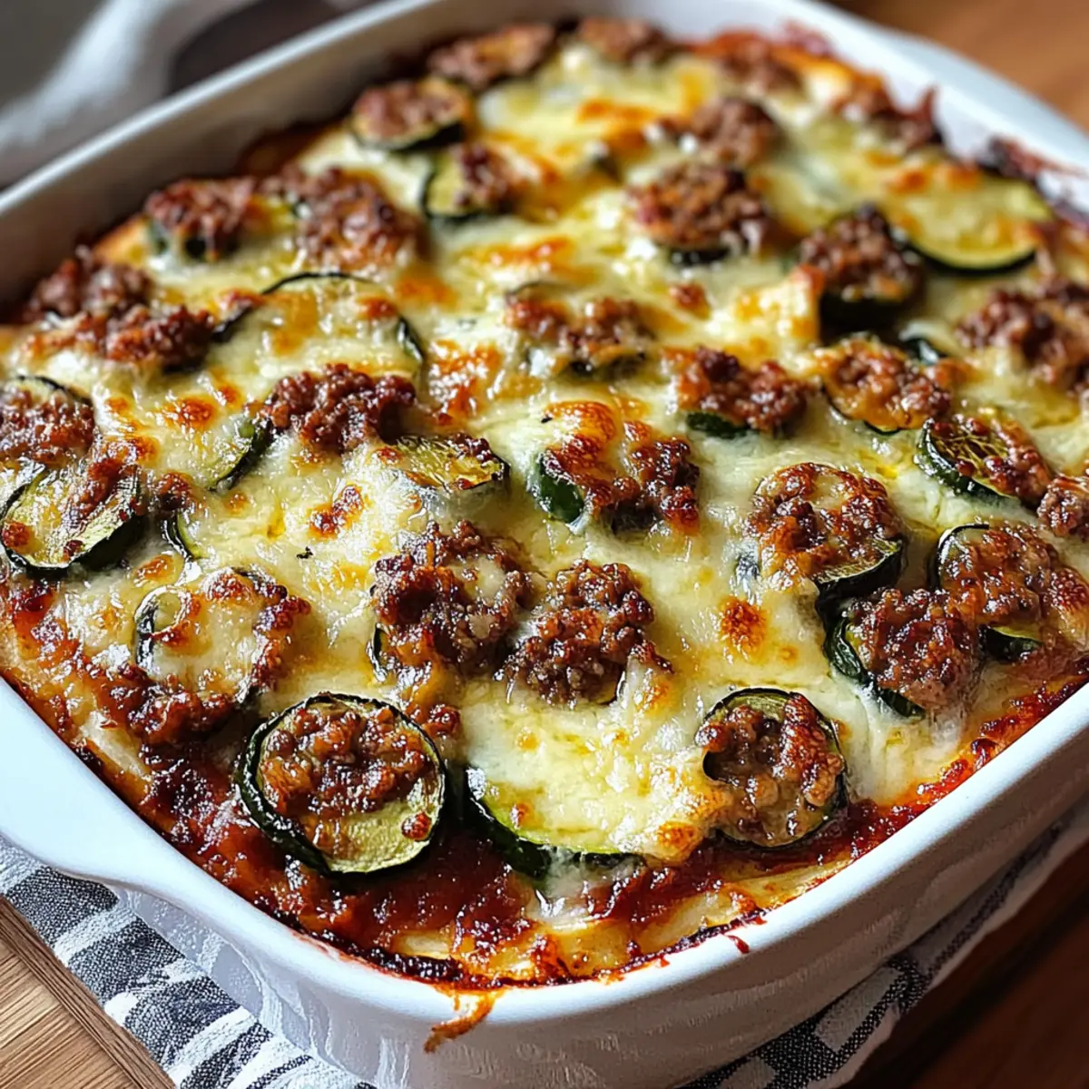 Ground Beef Zucchini Casserole