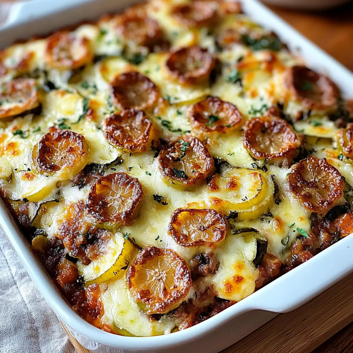 Ground Beef Zucchini Casserole