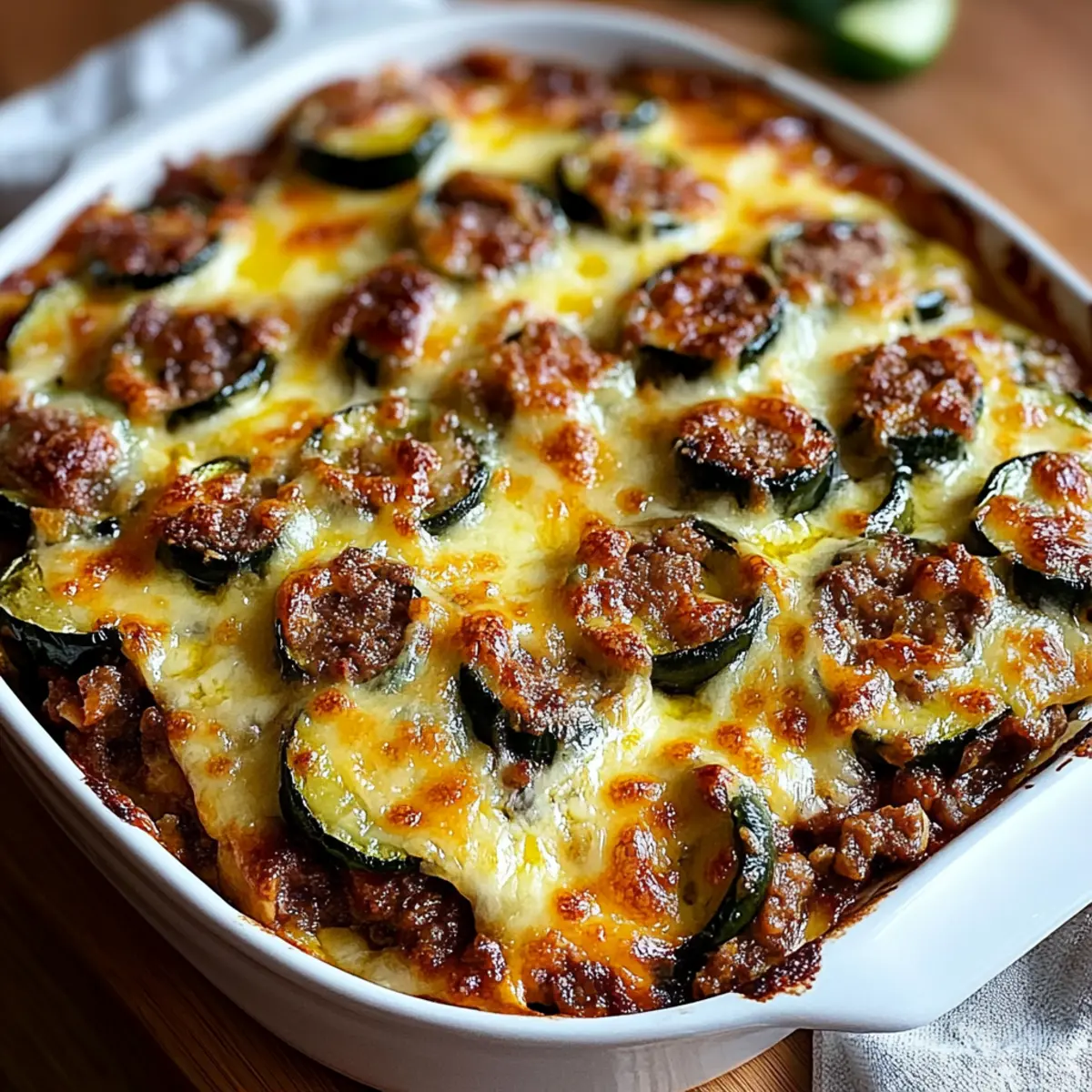Ground Beef Zucchini Casserole