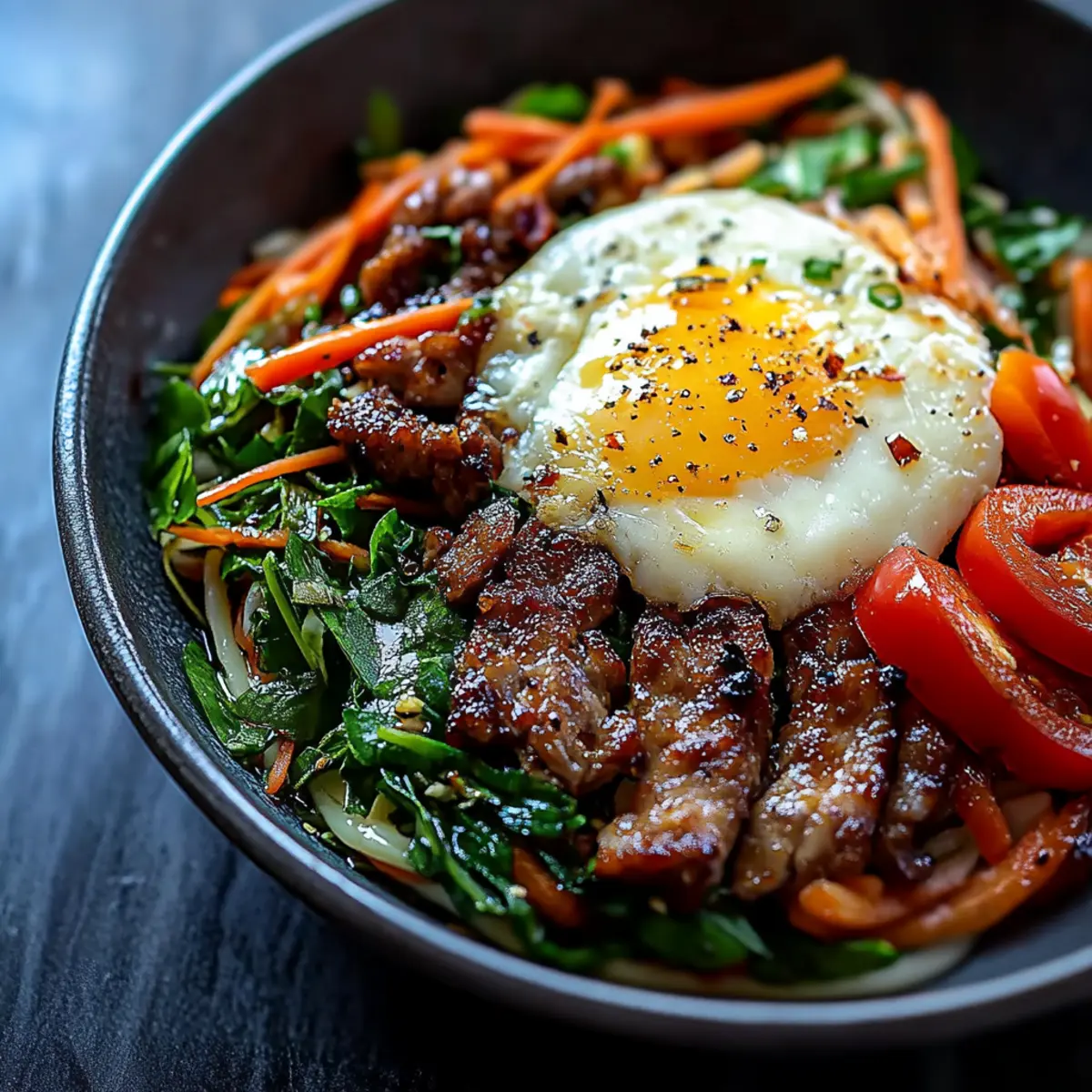 Korean Beef Bibimbap Bowl