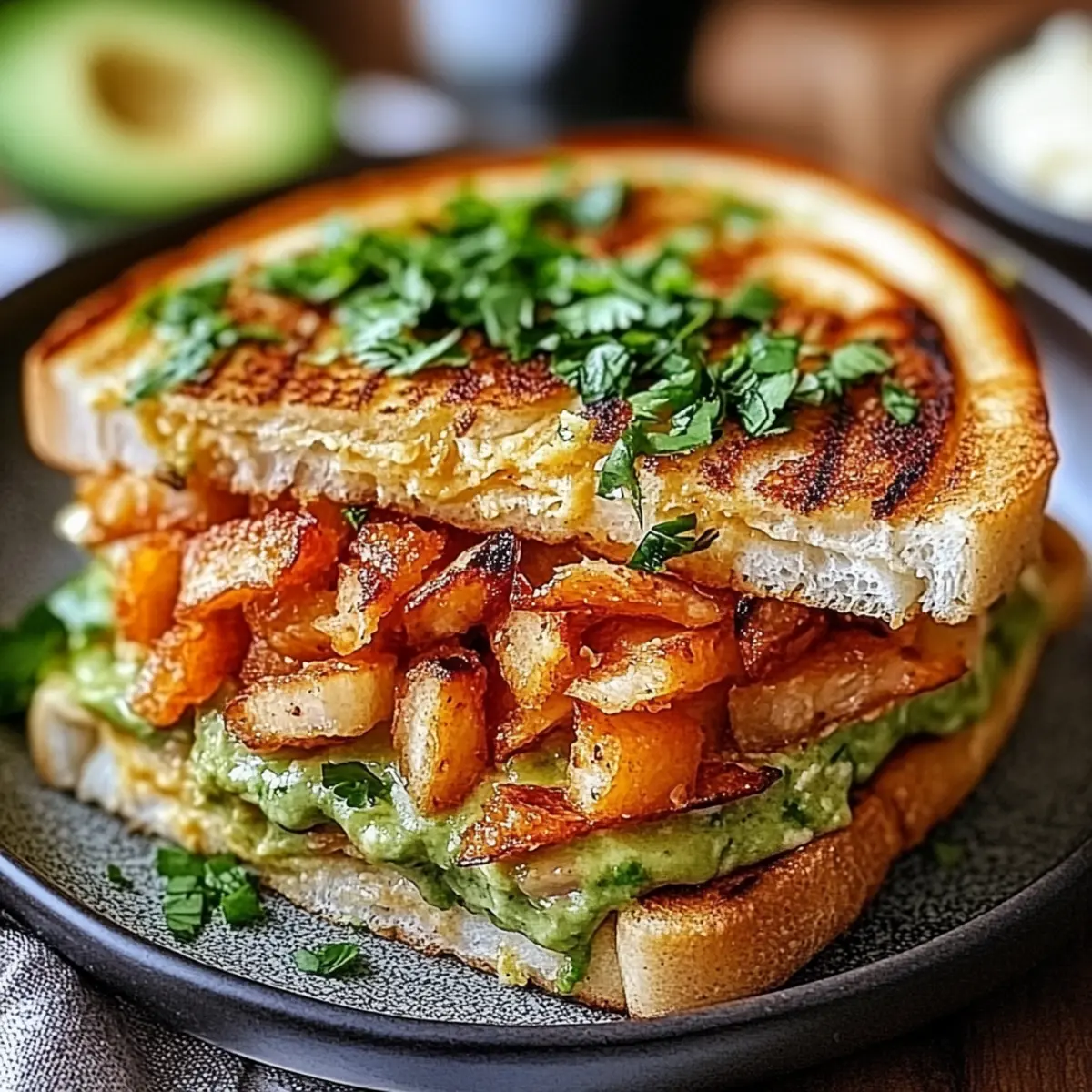 Loaded Chicken Club Sandwich with Crispy Bacon