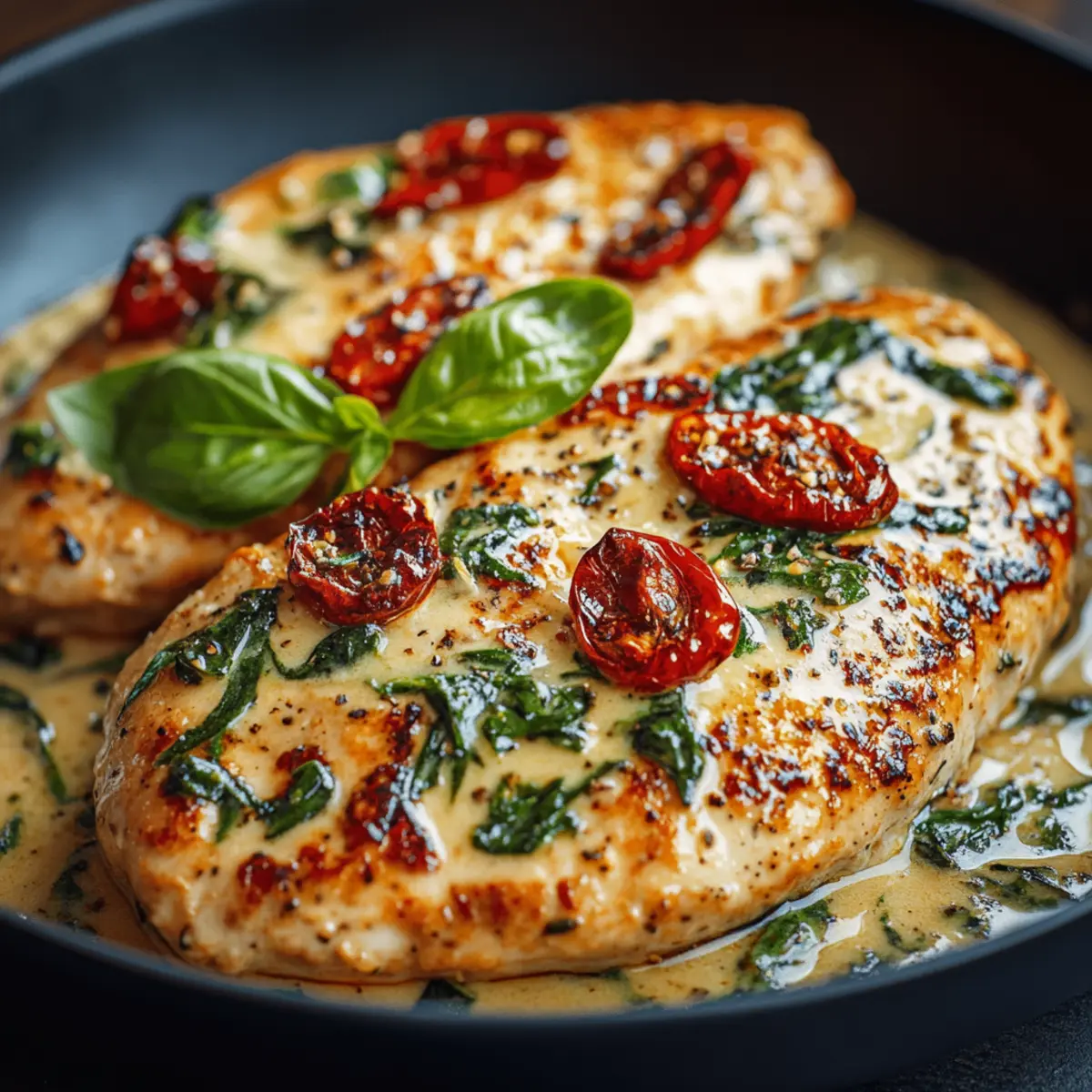 Low-Carb Tuscan Chicken