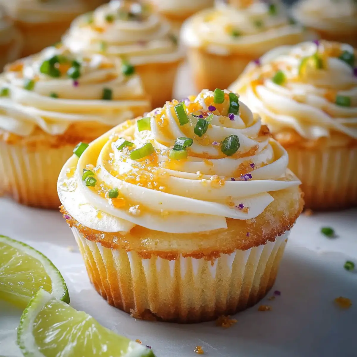 Mango Key Lime Cupcakes
