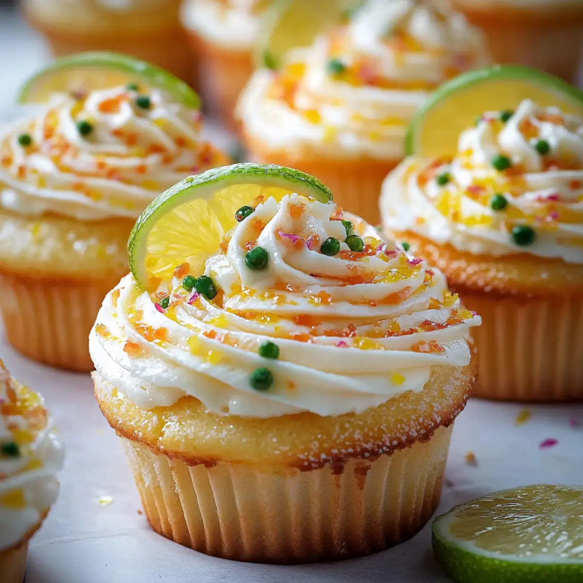 Mango Key Lime Cupcakes
