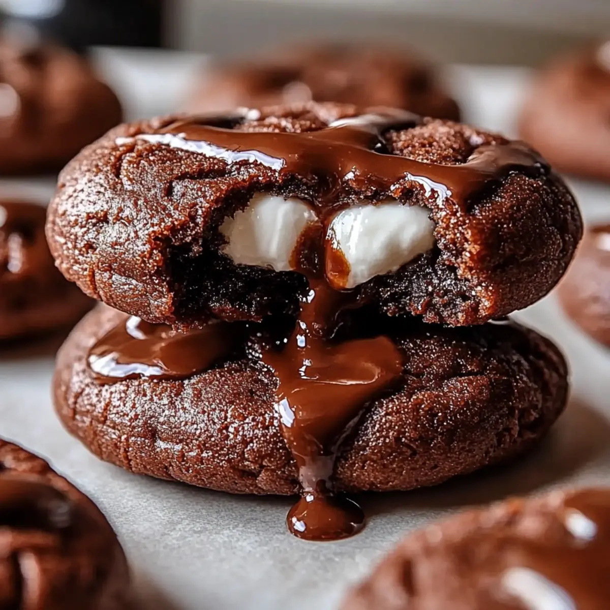 Marshmallow Hot Cocoa Surprise Cookies
