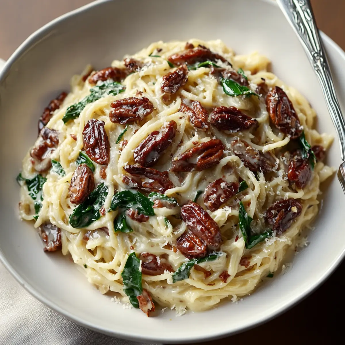 Mushroom Spinach Orzo