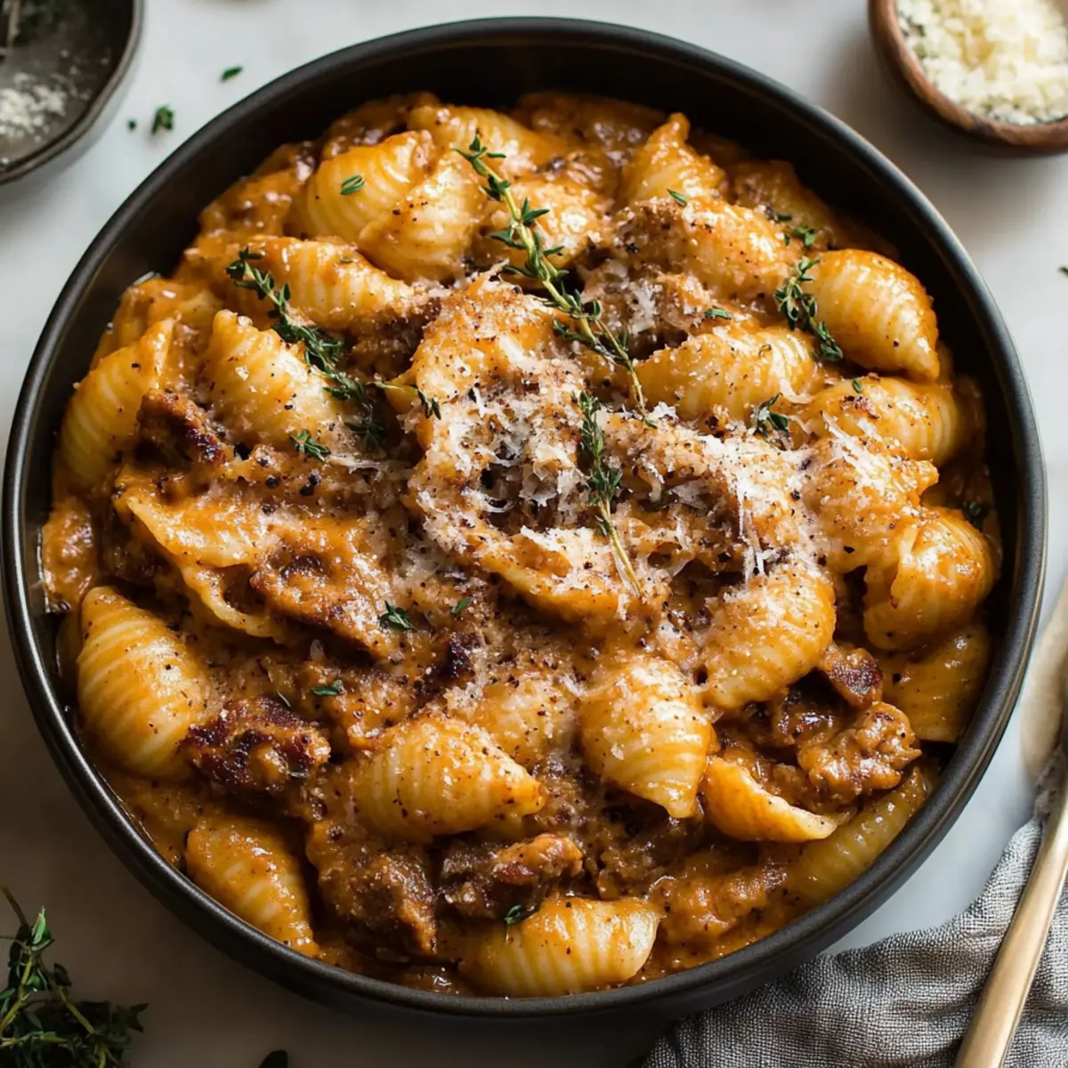 One Pot French Onion Pasta