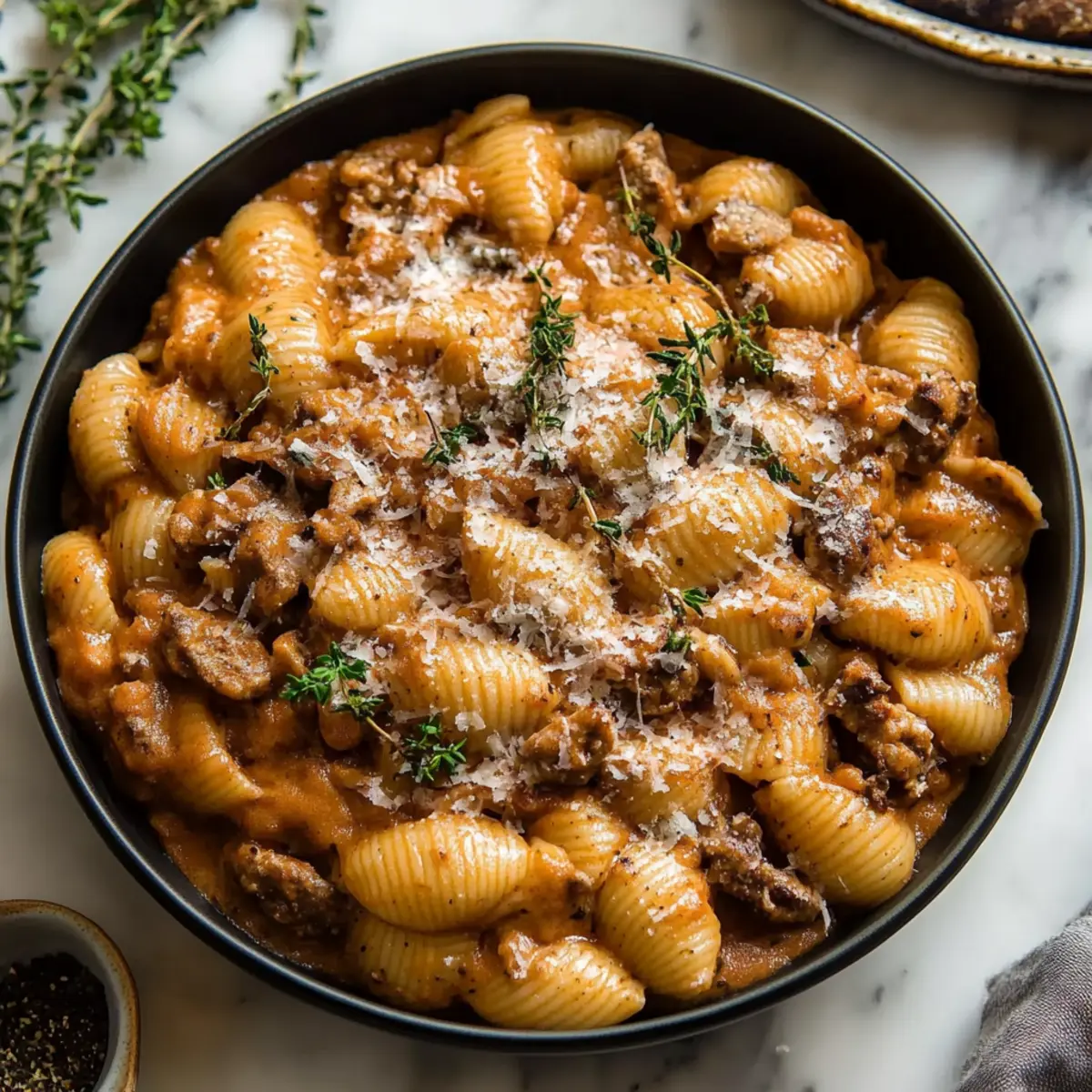 One Pot French Onion Pasta