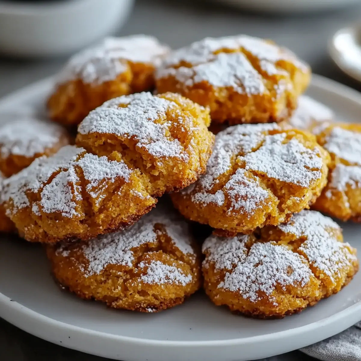 Pumpkin Crinkle Cookies
