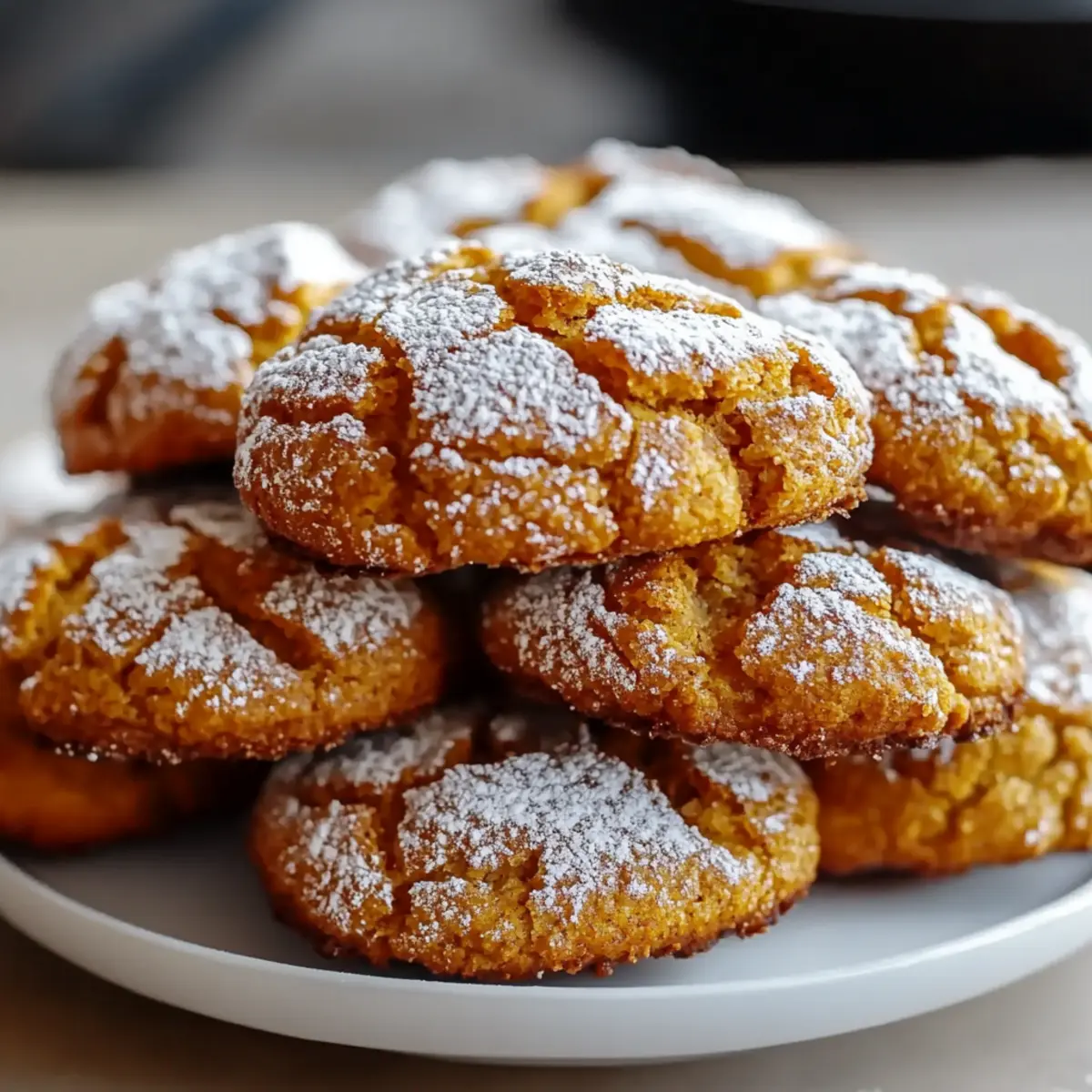 Pumpkin Crinkle Cookies