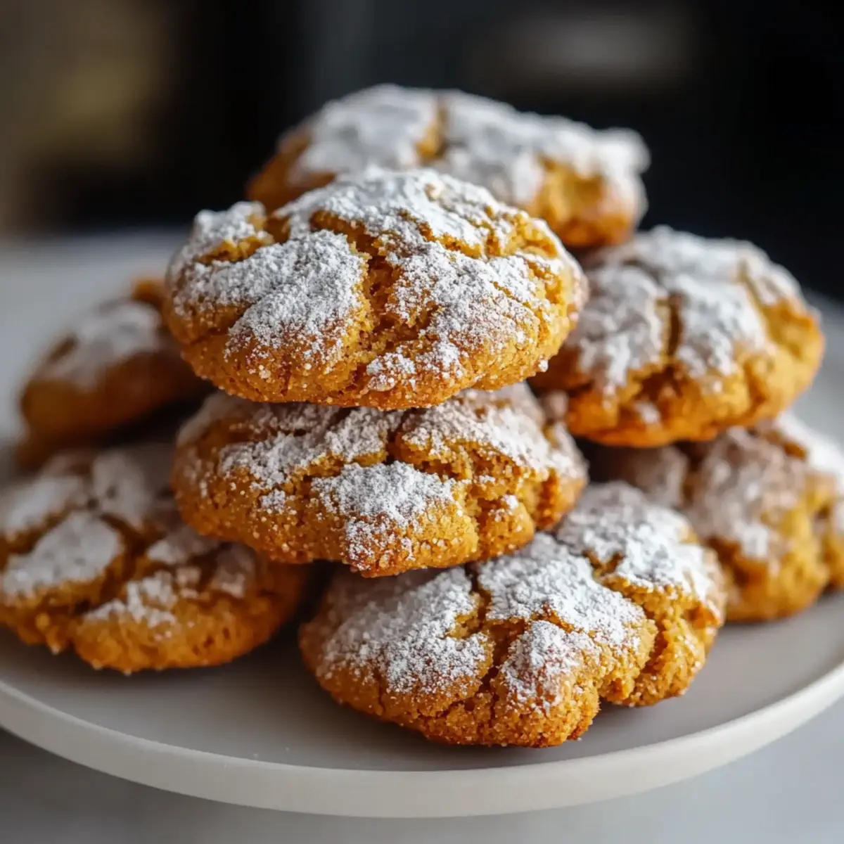 Pumpkin Crinkle Cookies