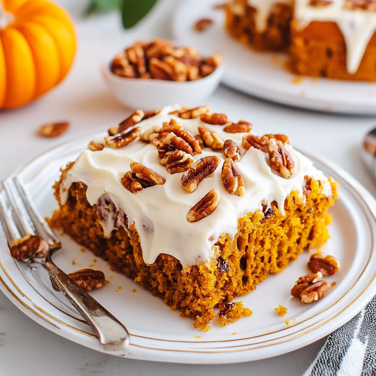 Pumpkin Poke Cake