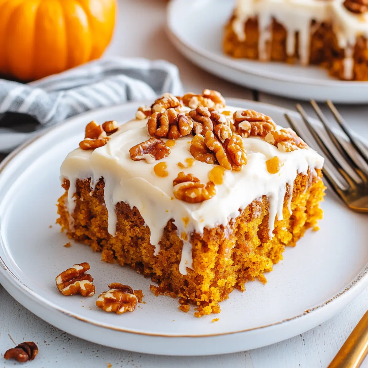 Pumpkin Poke Cake