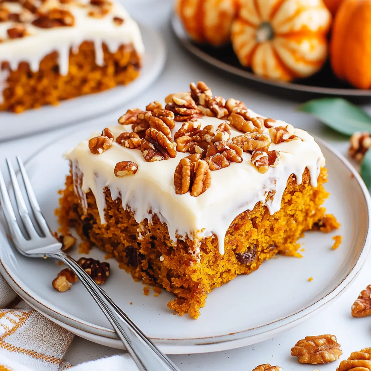 Pumpkin Poke Cake
