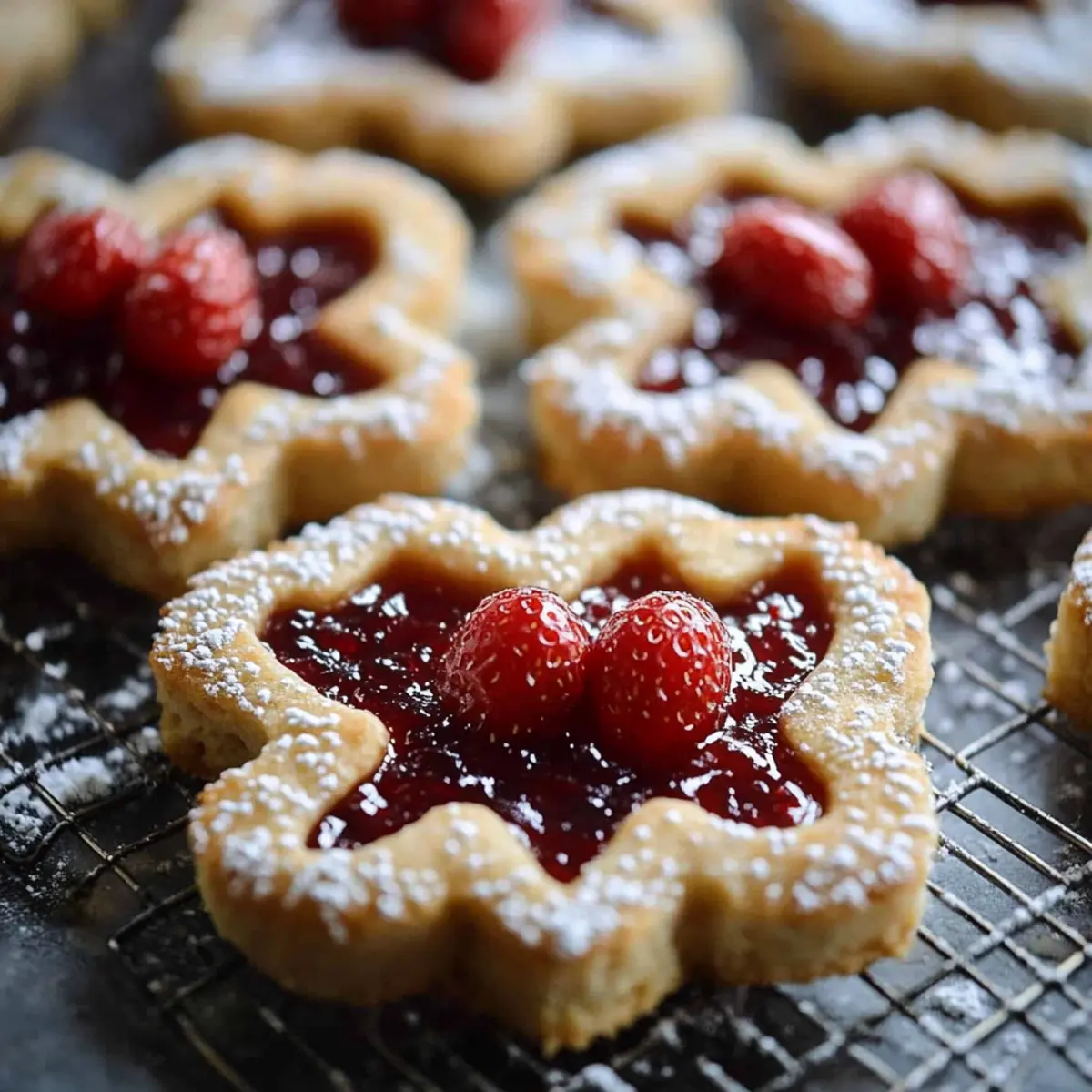 Raspberry Linzer Cookies