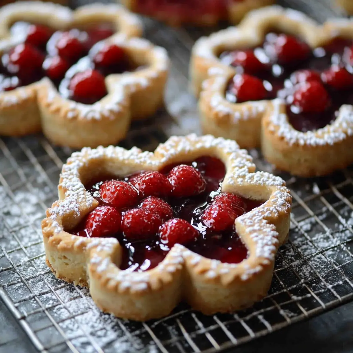 Raspberry Linzer Cookies