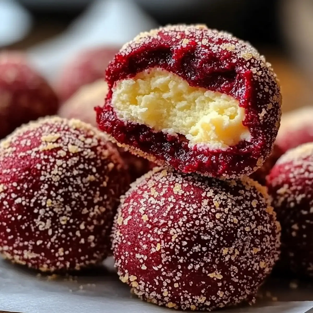 Red Velvet Snowballs