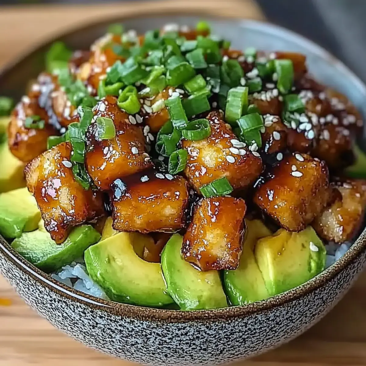 Sticky Chicken Bowls