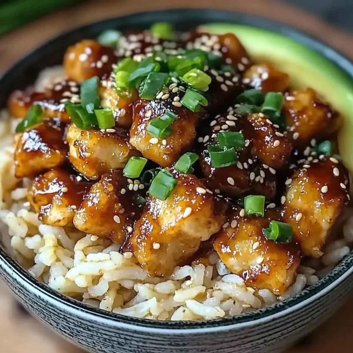 Sticky Chicken Bowls