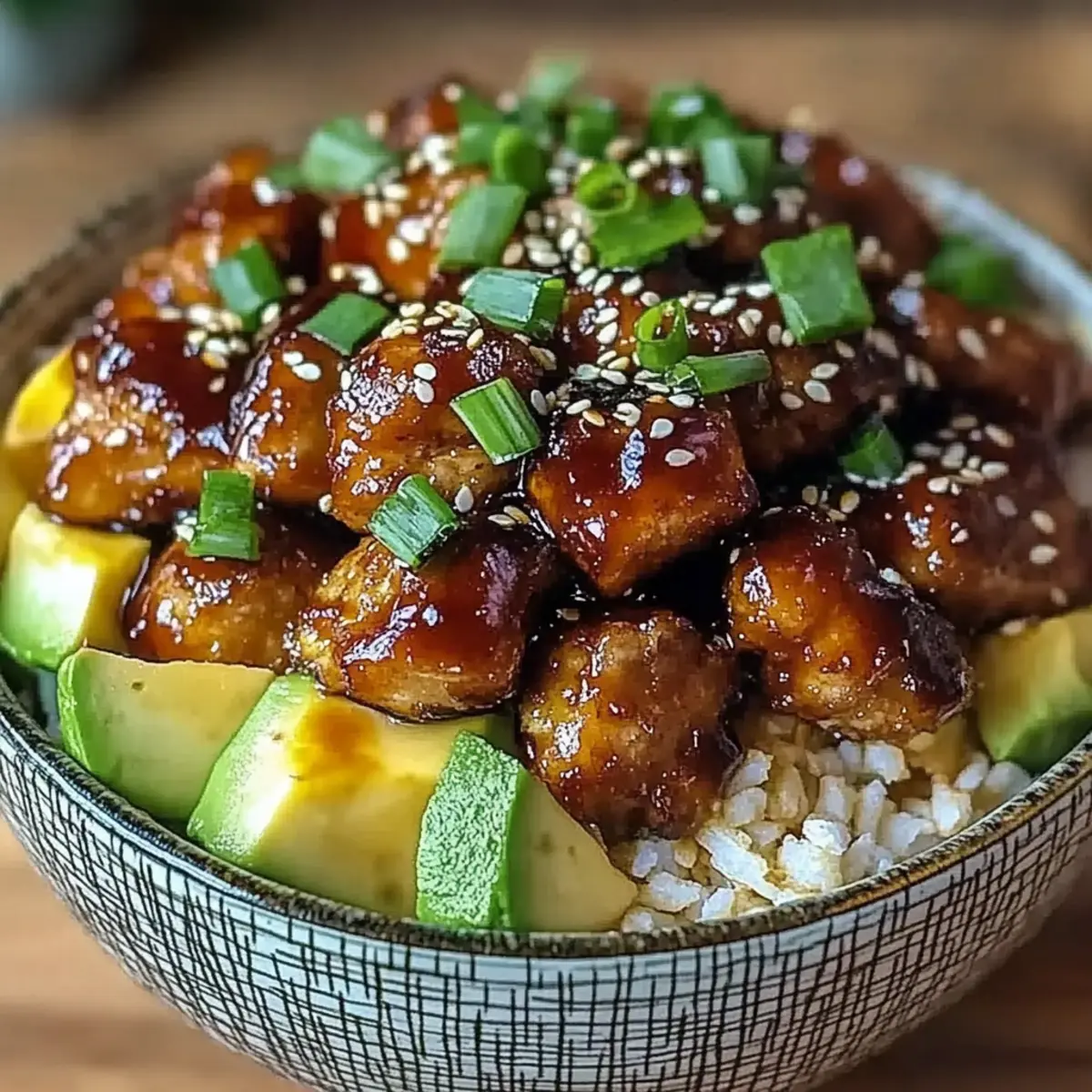 Sticky Chicken Bowls