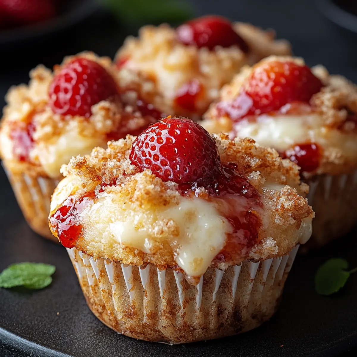 Strawberry Cheesecake Muffins