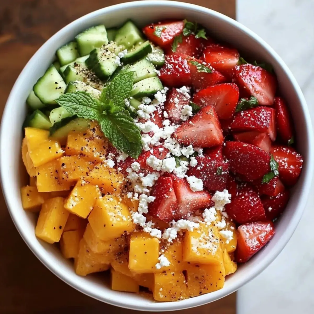 Summer Peach Watermelon Salad