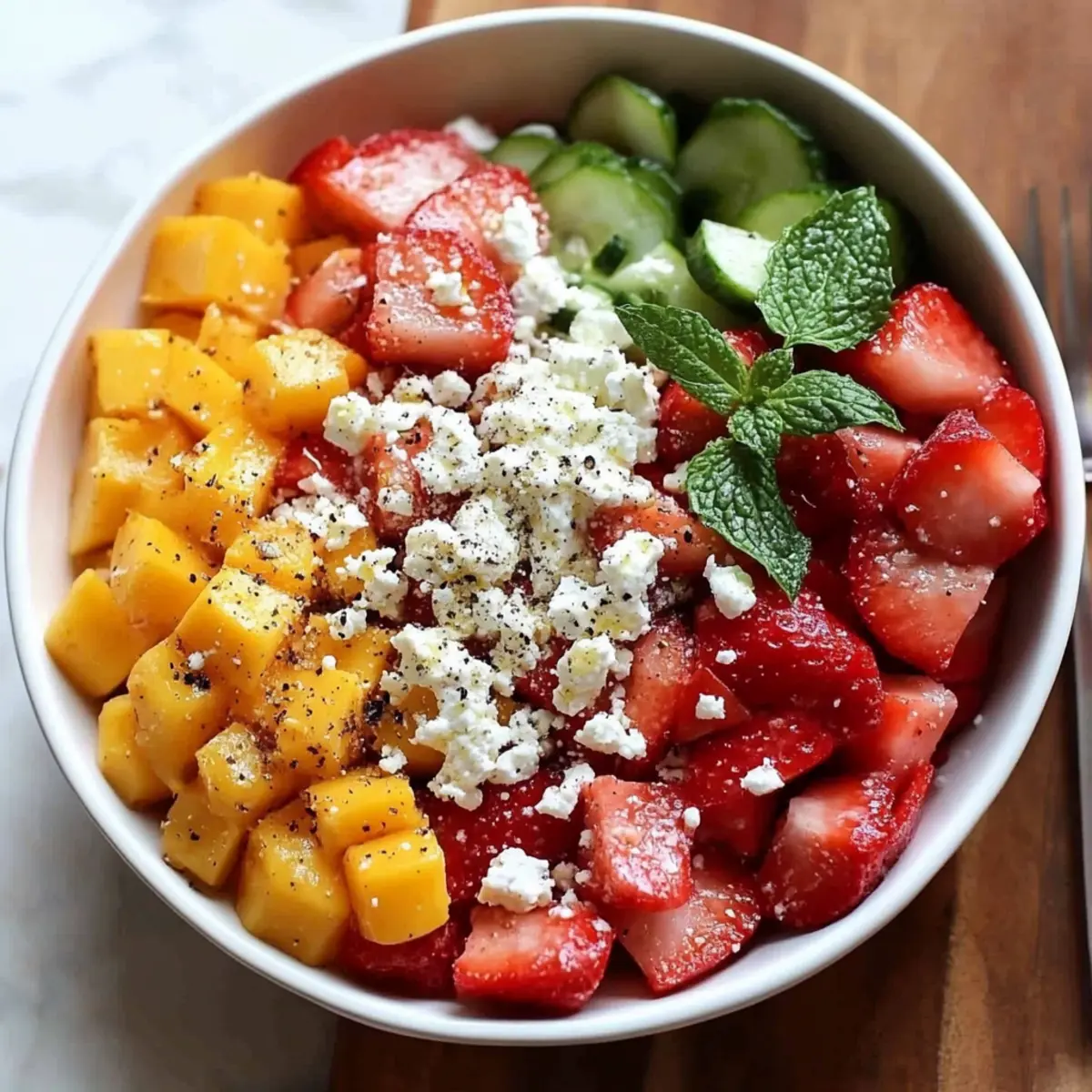 Summer Peach Watermelon Salad