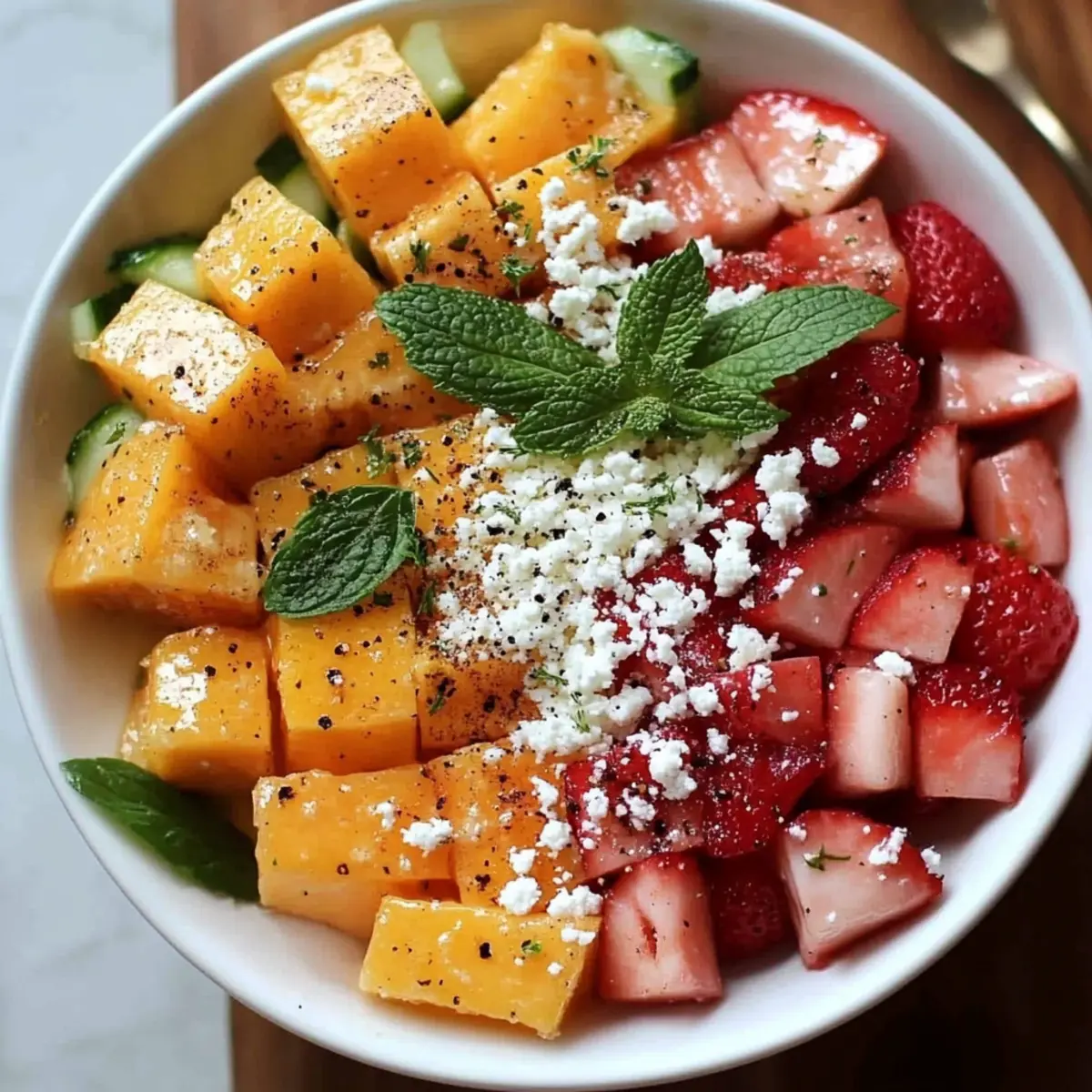 Summer Peach Watermelon Salad