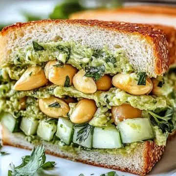 Avocado White Bean Sandwich: Creamy Vegan Delight