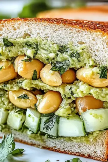 Avocado White Bean Sandwich: Creamy Vegan Delight