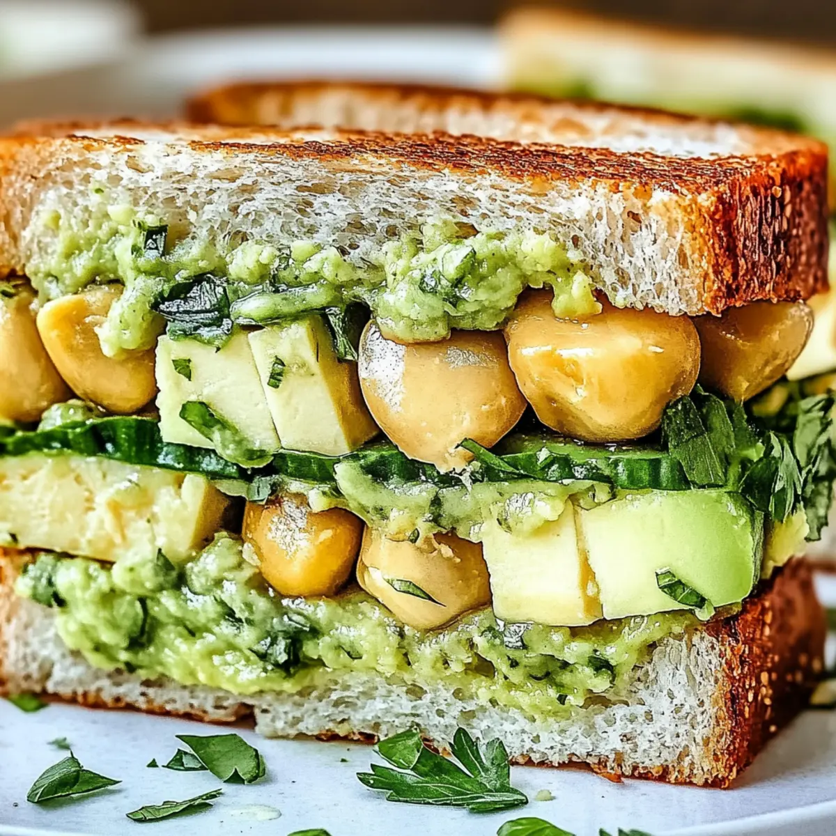 Avocado White Bean Sandwich: Creamy Vegan Delight