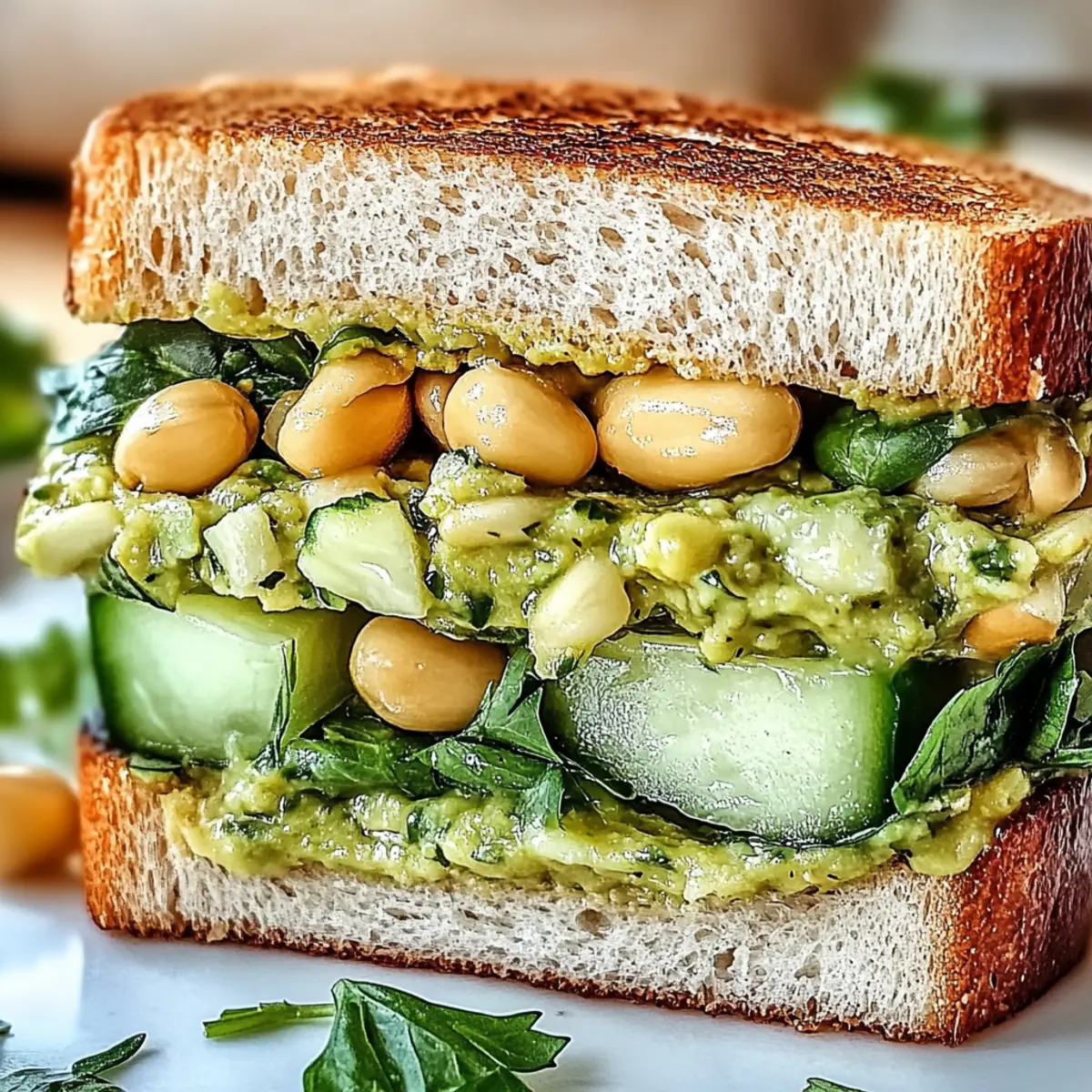 Avocado White Bean Sandwich: Creamy Vegan Delight