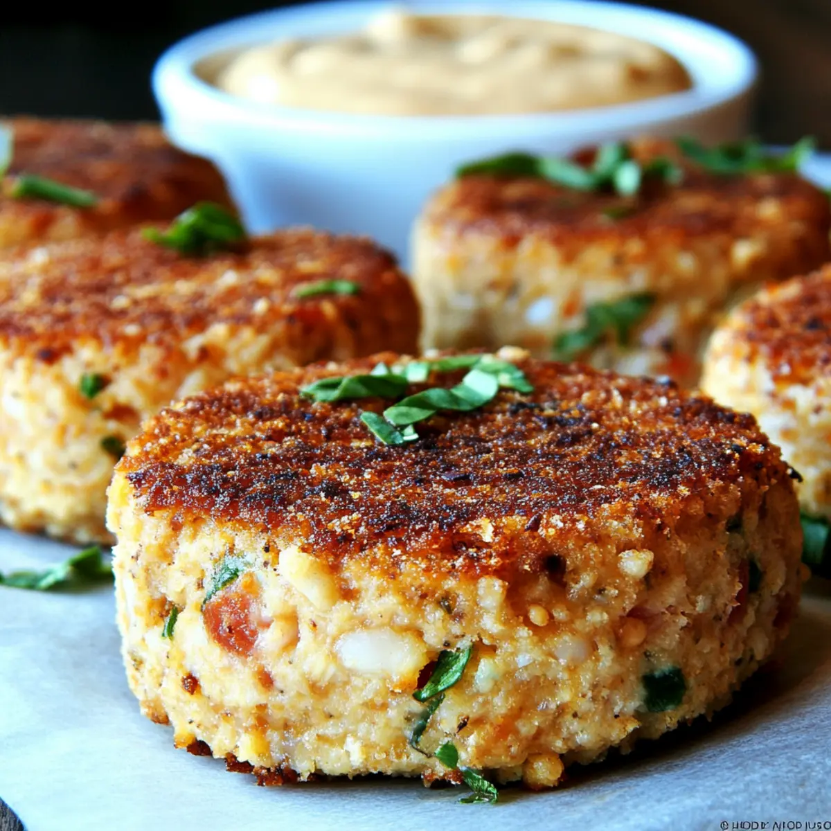 Chicken Cakes with Remoulade Sauce